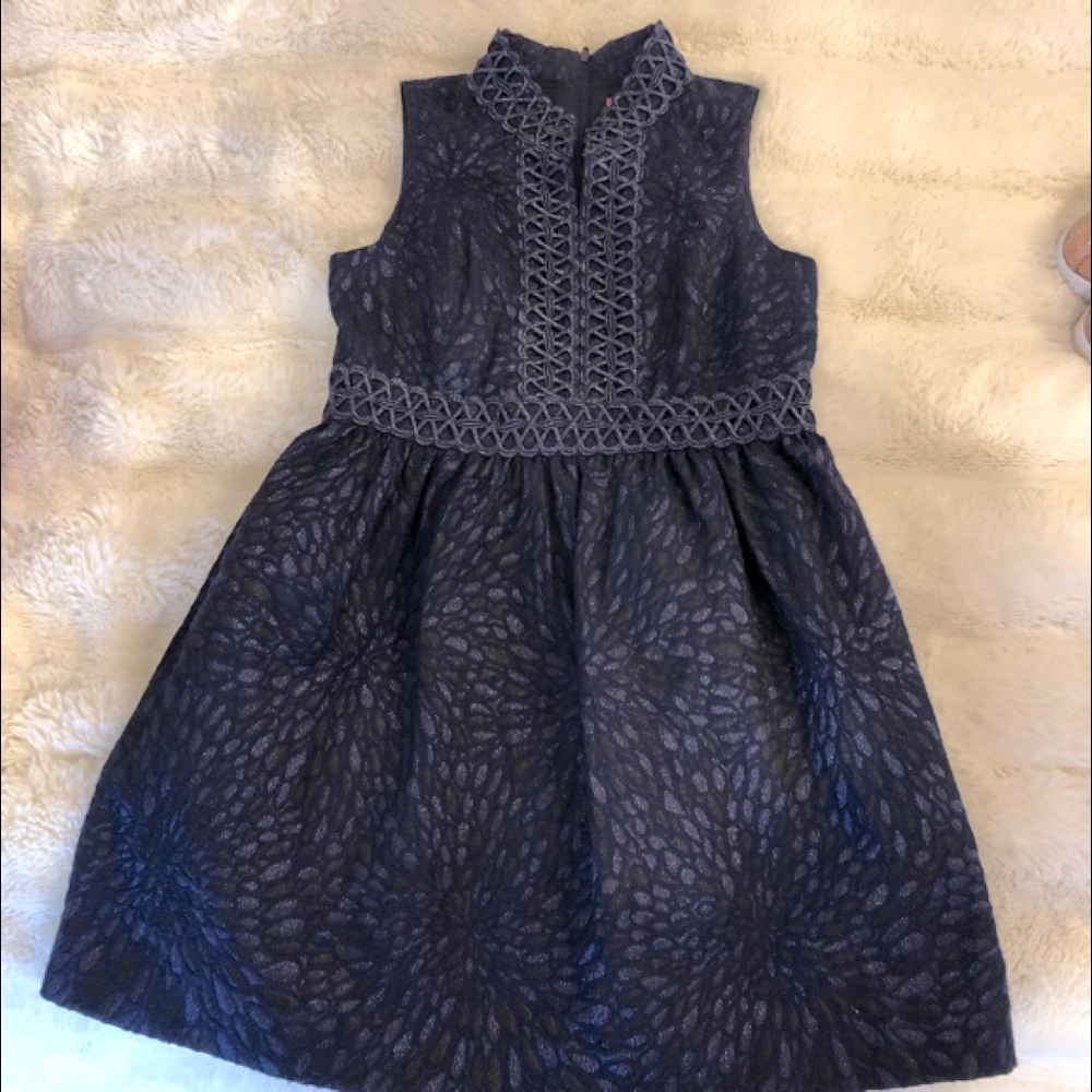 Lilly Pulitzer, size 8 , Navy Metallic Dress. Very good condition.